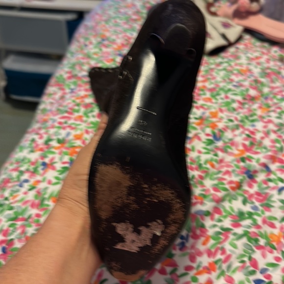 Prada Brown suede high leather boots - Picture 5 of 7